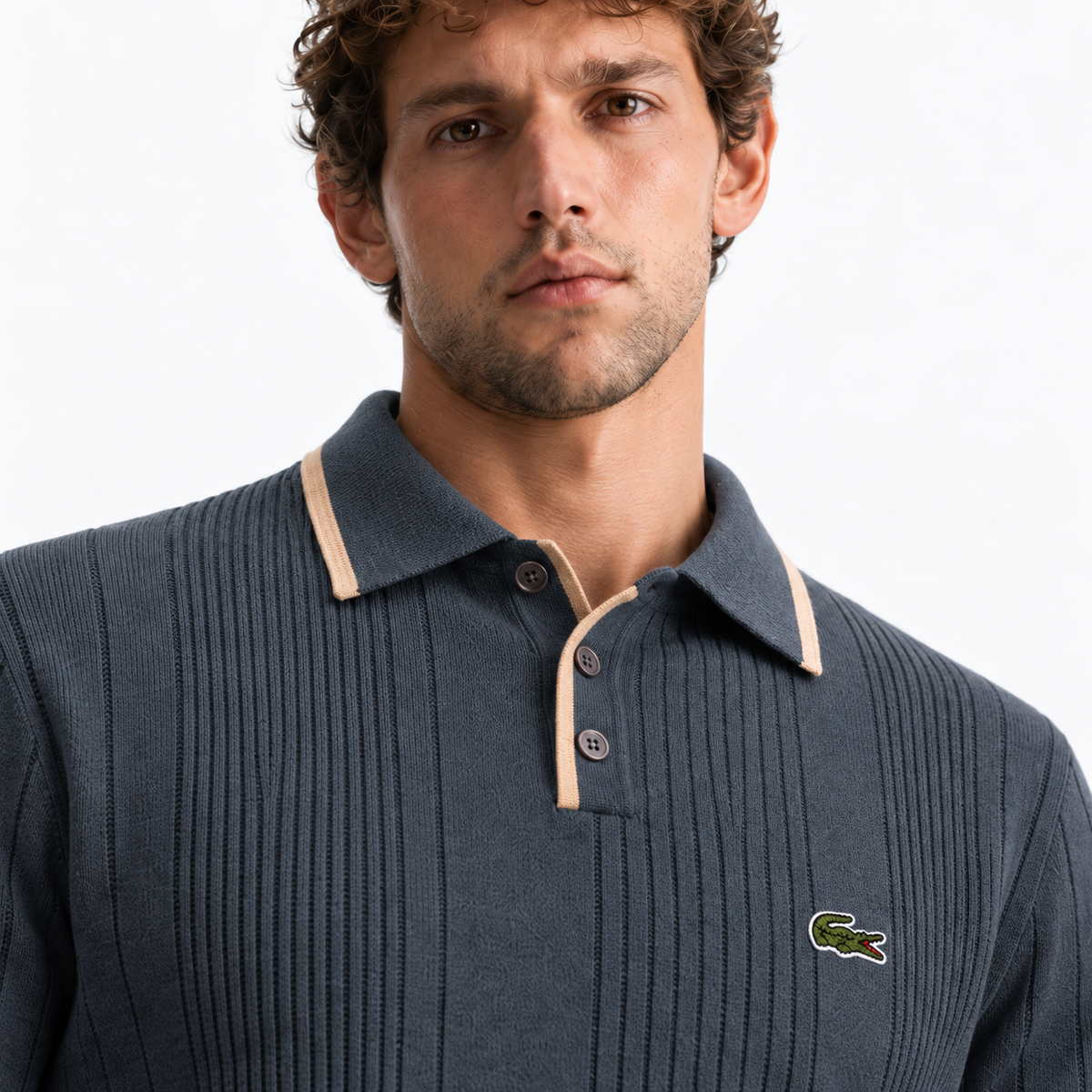 LC The Alford Knitted Polo Sweater