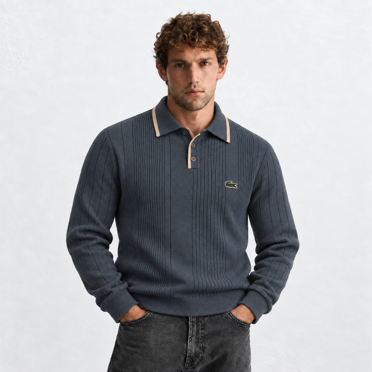 LC The Alford Knitted Polo Sweater