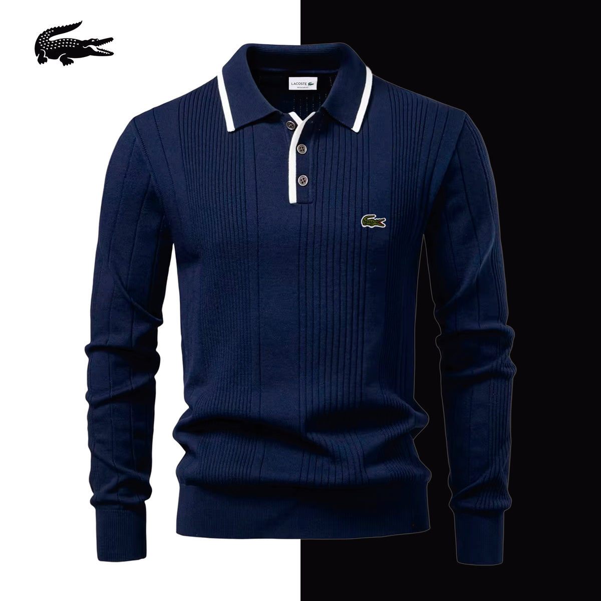 LC The Alford Knitted Polo Sweater