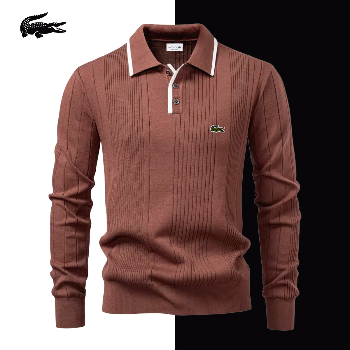 LC The Alford Knitted Polo Sweater